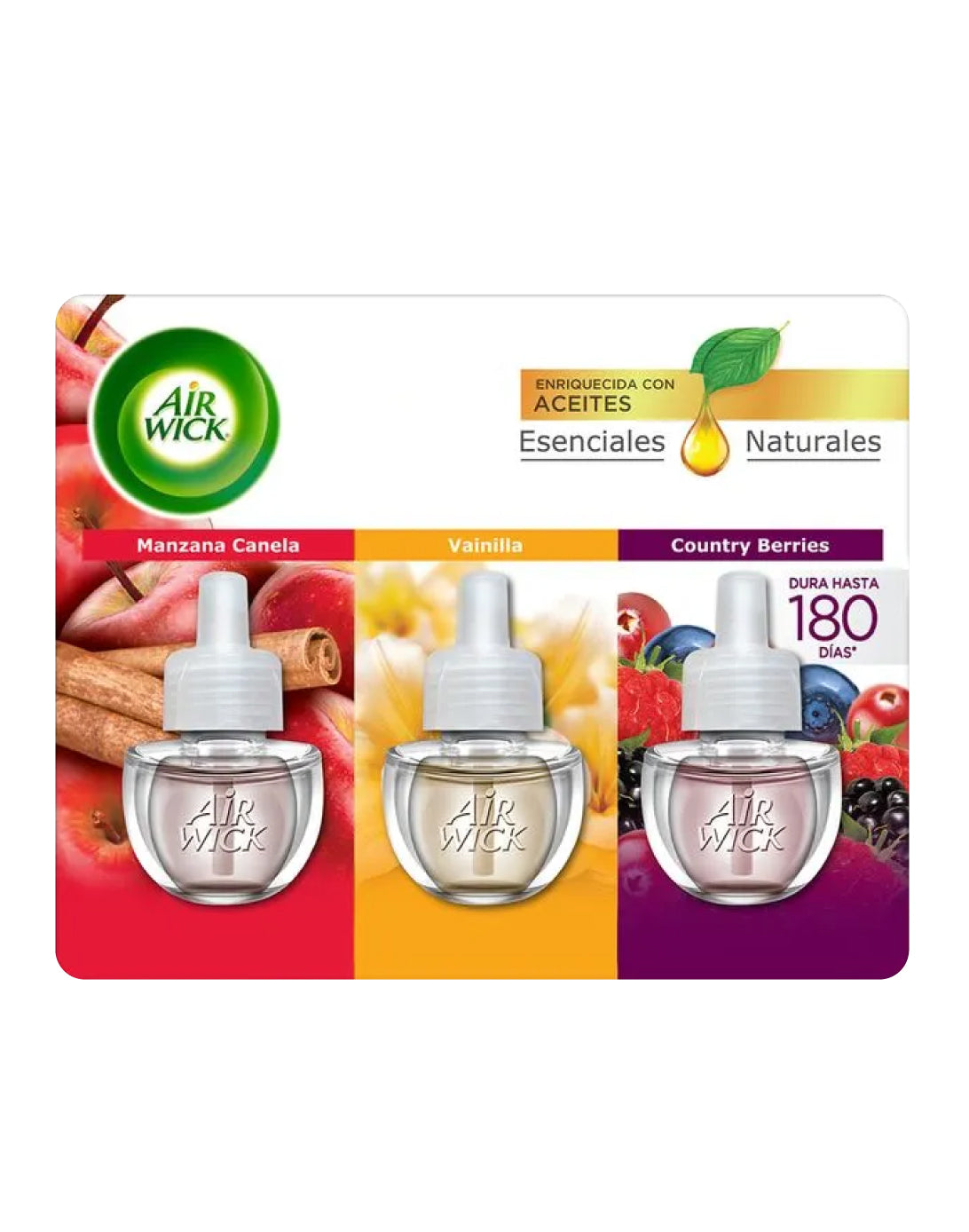 AirWick Recarga Desodorante Eléctrico Surtido 3 unid - Puntolimpieza